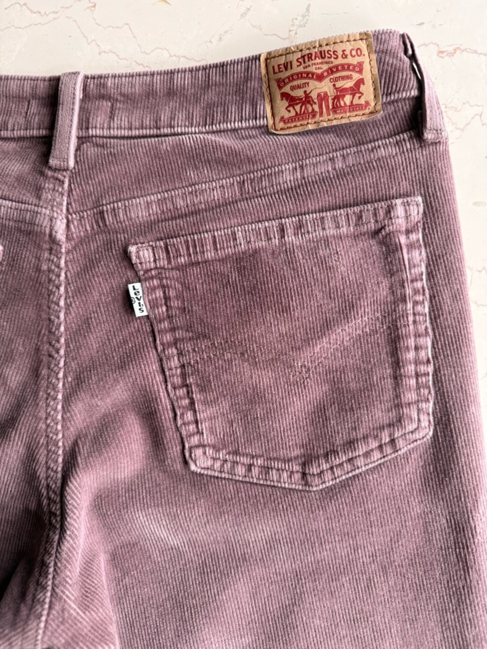 Levi's® Superlow Bootcut Corduroy Pink Mauve 30/32 PC9 A4679